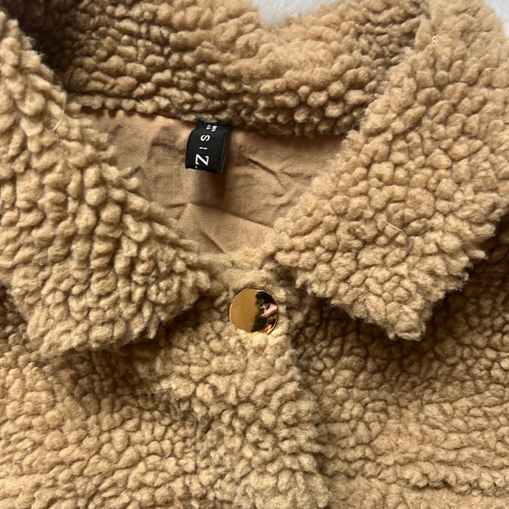 Zaful tan cropped jacket Small - Picture 3 of 6